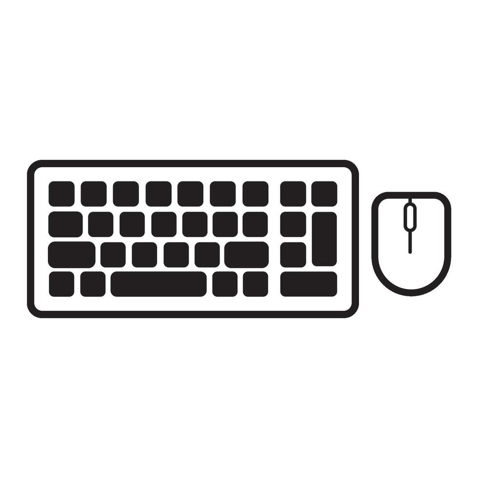 keyboard icon logo vector design template