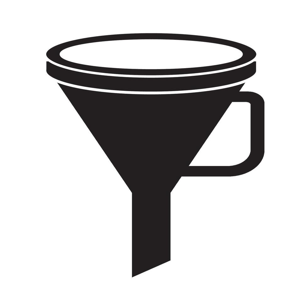 water funnel icon logo vector design template