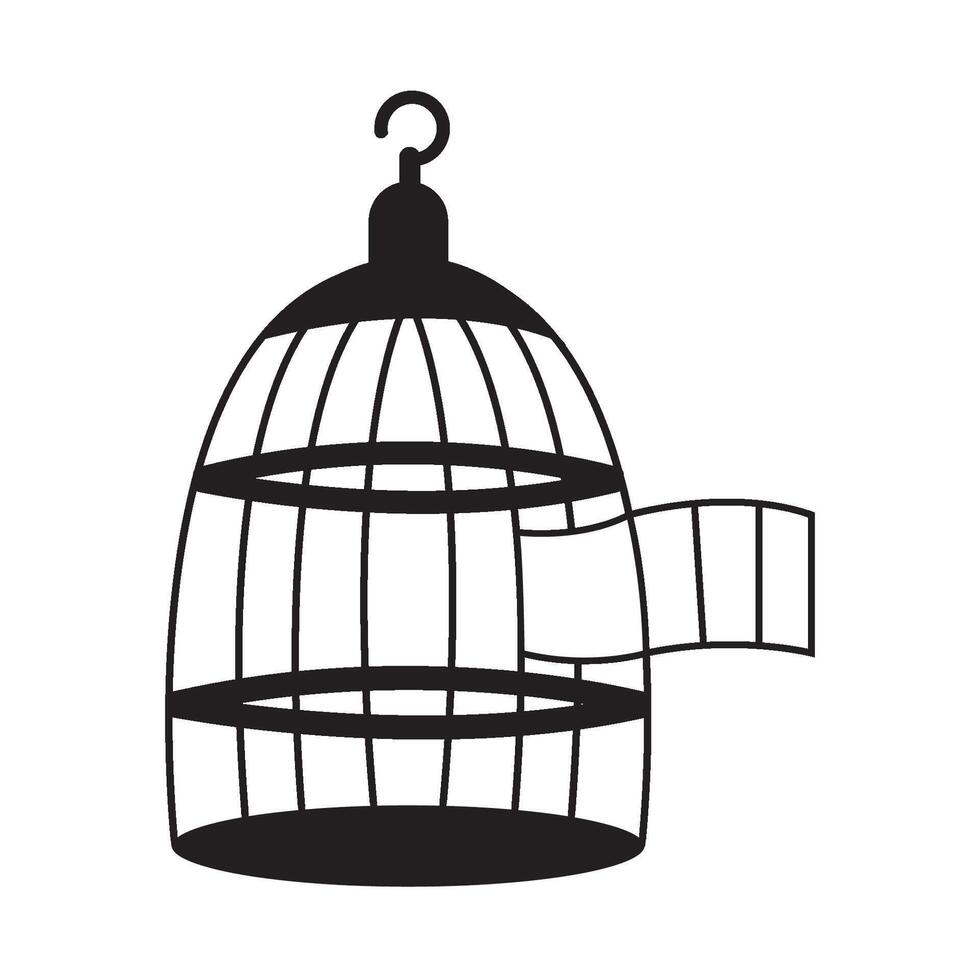 bird cage icon logo vector design template