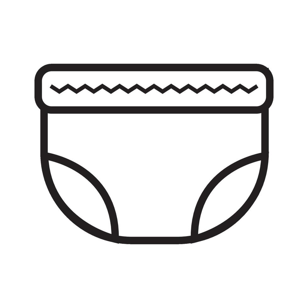 baby diapers icon logo vector design template