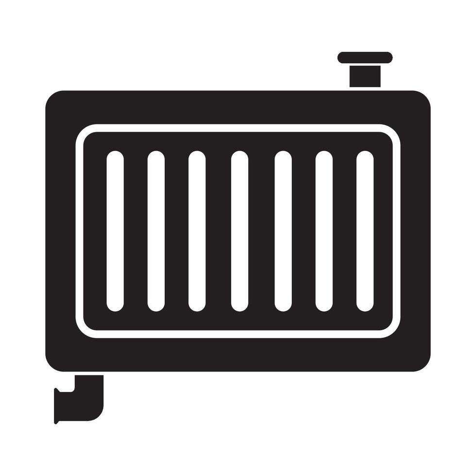 plantilla de diseño de vector de logotipo de icono de radiador