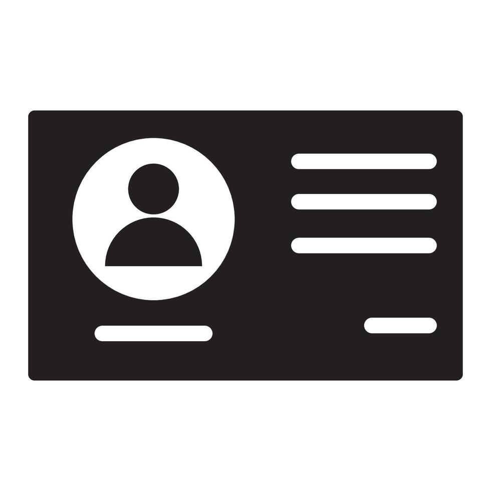 identity card icon logo vector design template