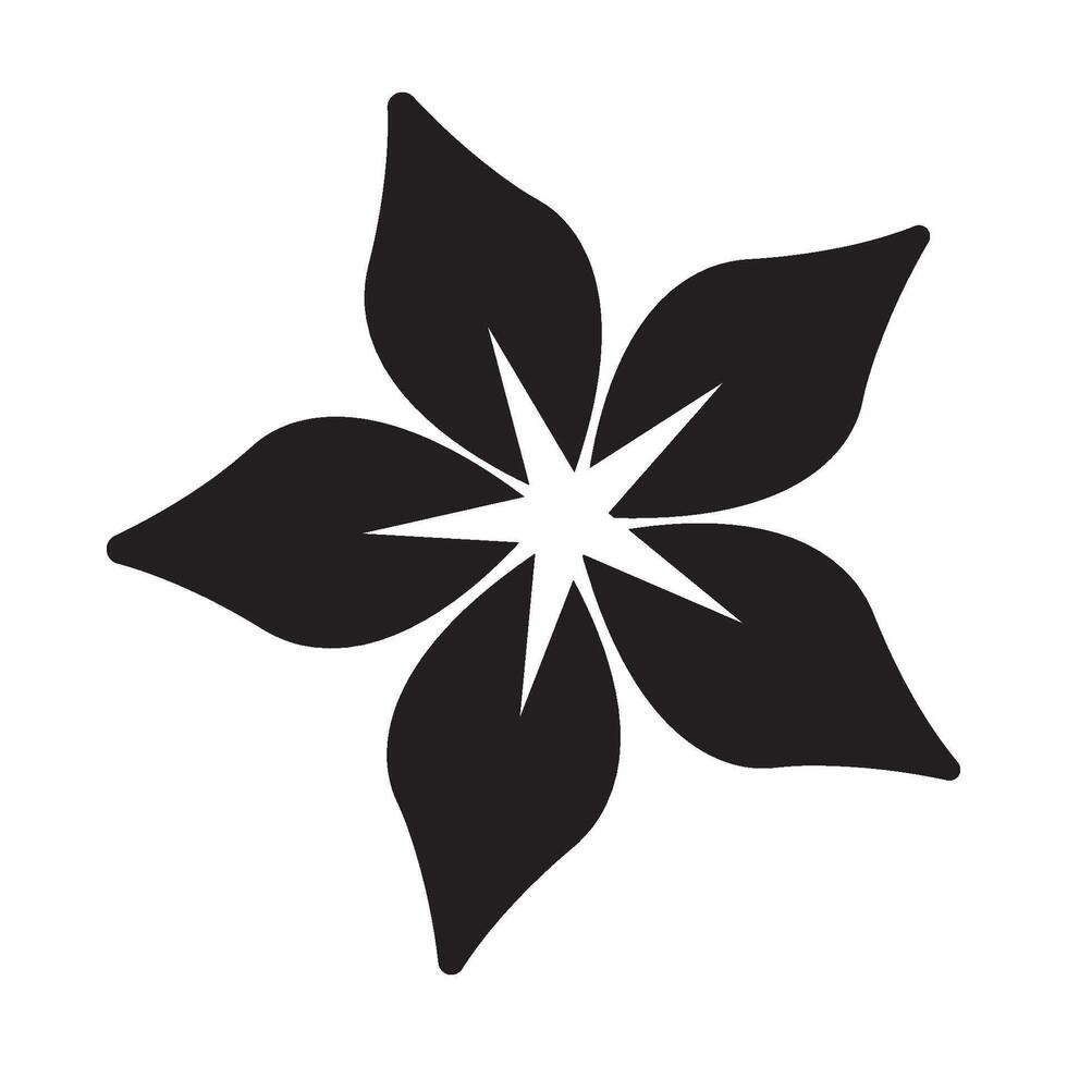 Jasmine flower icon logo vector design template