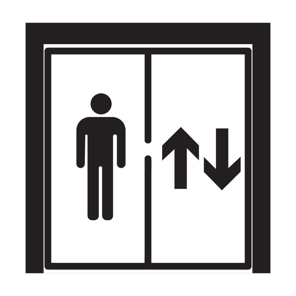 elevator icon logo vector design template