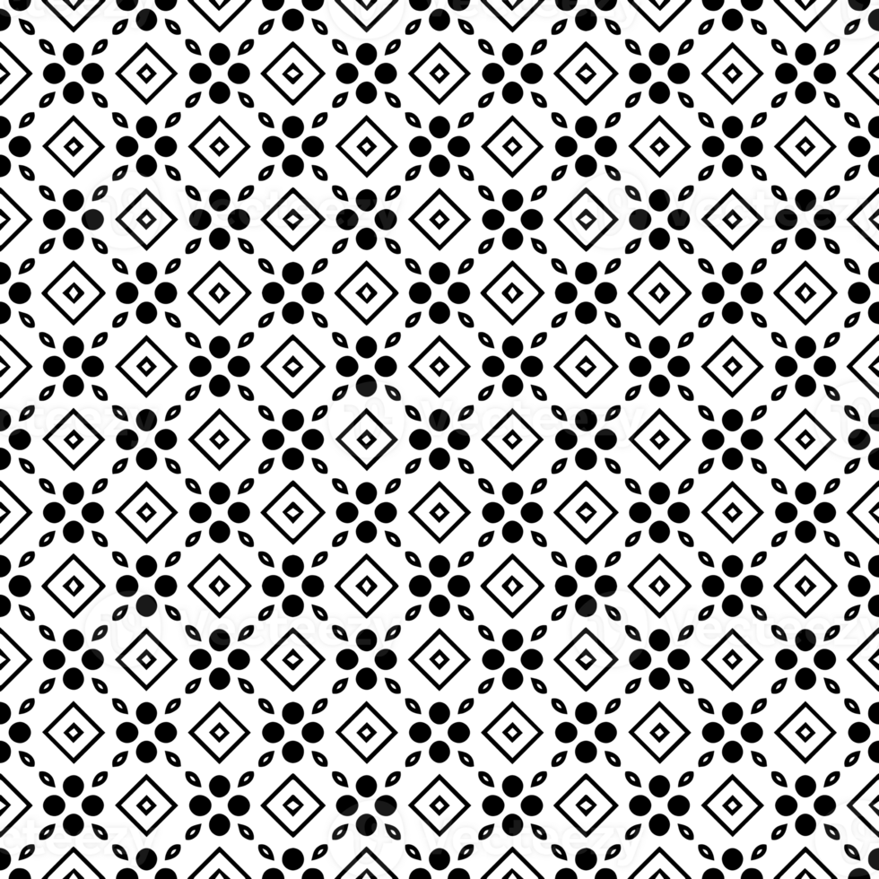 Black seamless abstract pattern. Overlay for background and backdrop. Ornamental design. PNG graphic illustration with transparent background.