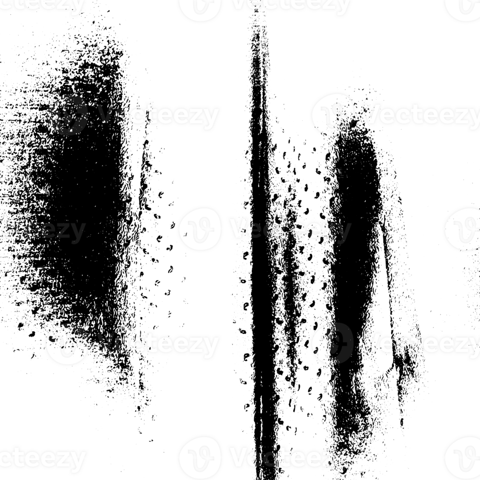 Rustic grunge texture with grain and stains. Abstract noise background. PNG graphic illustration with transparent background.