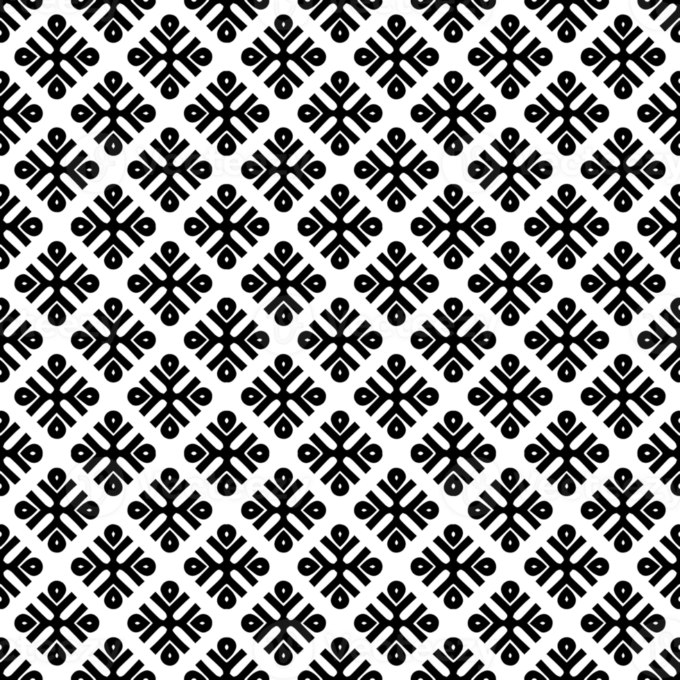 Black seamless abstract pattern. Overlay for background and backdrop. Ornamental design. PNG graphic illustration with transparent background.