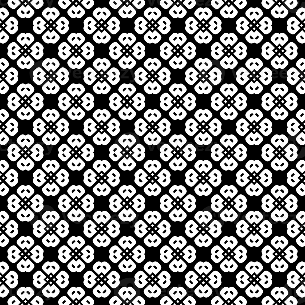 Black seamless abstract pattern. Overlay for background and backdrop. Ornamental design. PNG graphic illustration with transparent background.