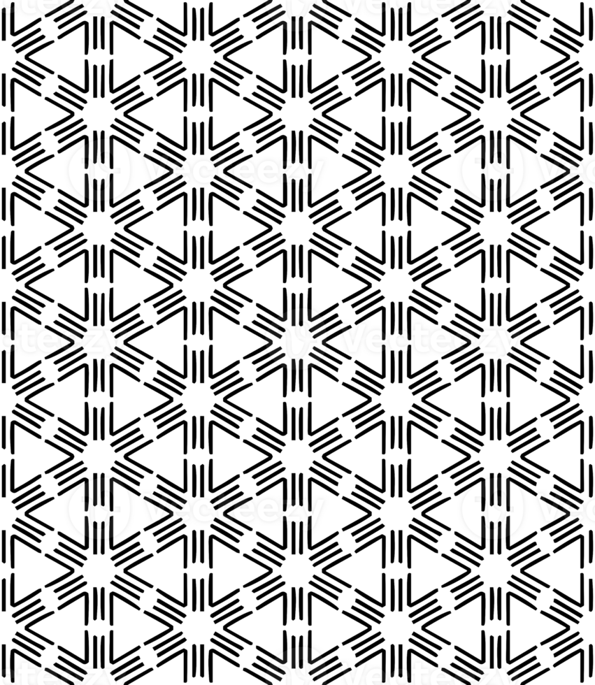 Black seamless abstract pattern. Overlay for background and backdrop. Ornamental design. PNG graphic illustration with transparent background.