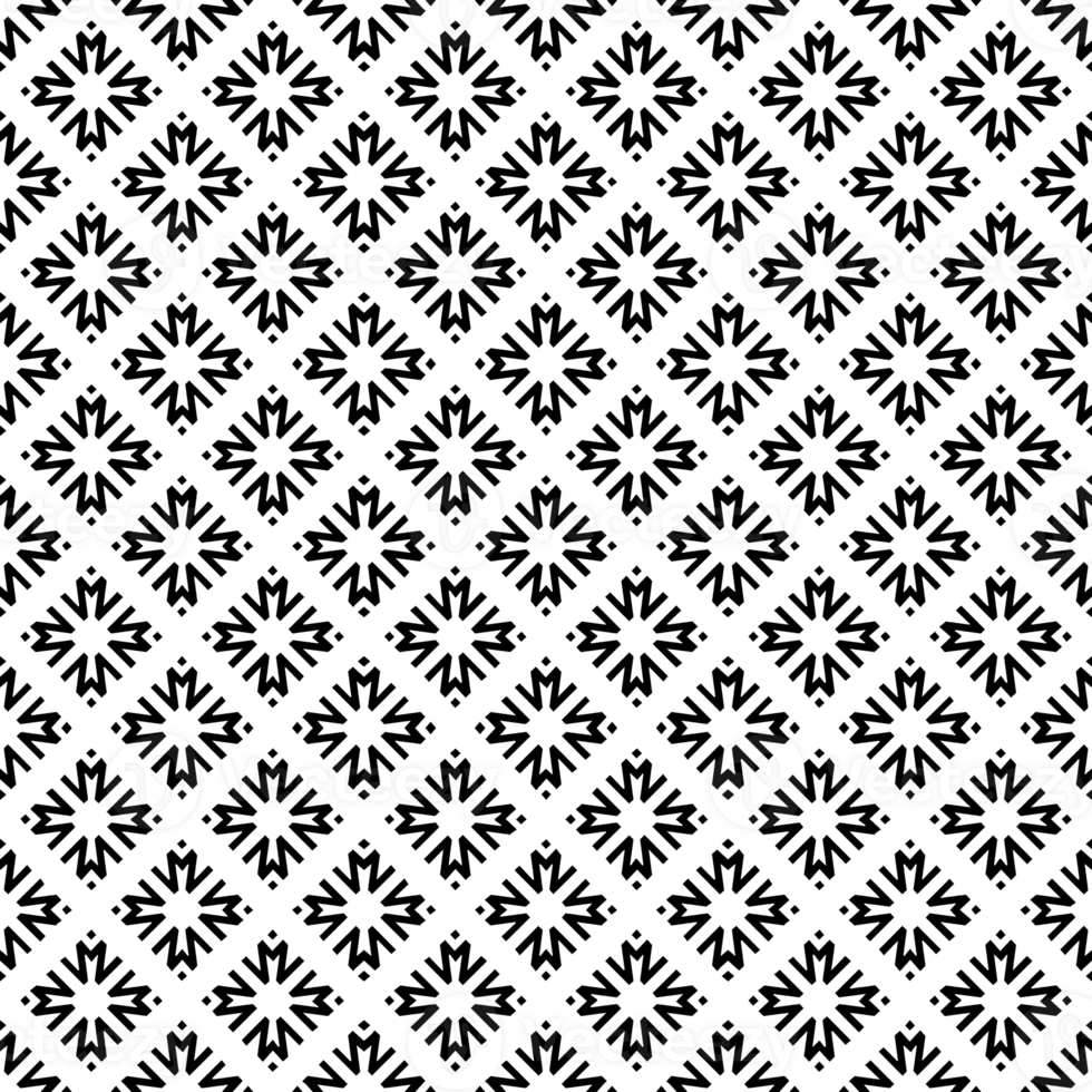 Black seamless abstract pattern. Overlay for background and backdrop. Ornamental design. PNG graphic illustration with transparent background.