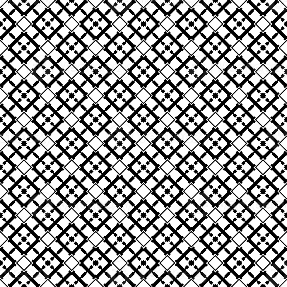Black seamless abstract pattern. Overlay for background and backdrop. Ornamental design. PNG graphic illustration with transparent background.