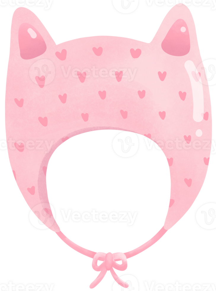 Pink baby hat png