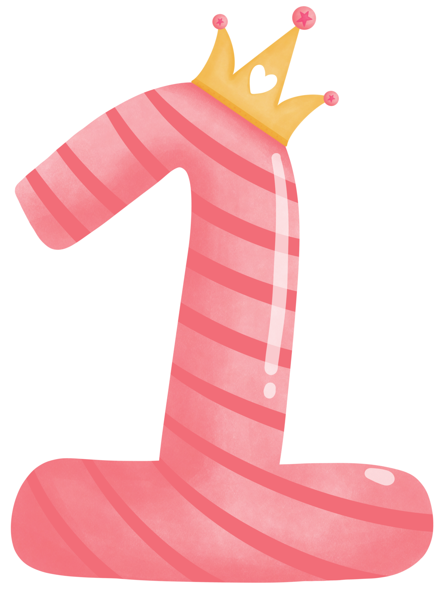Number one with crown for birthday party 38107090 PNG