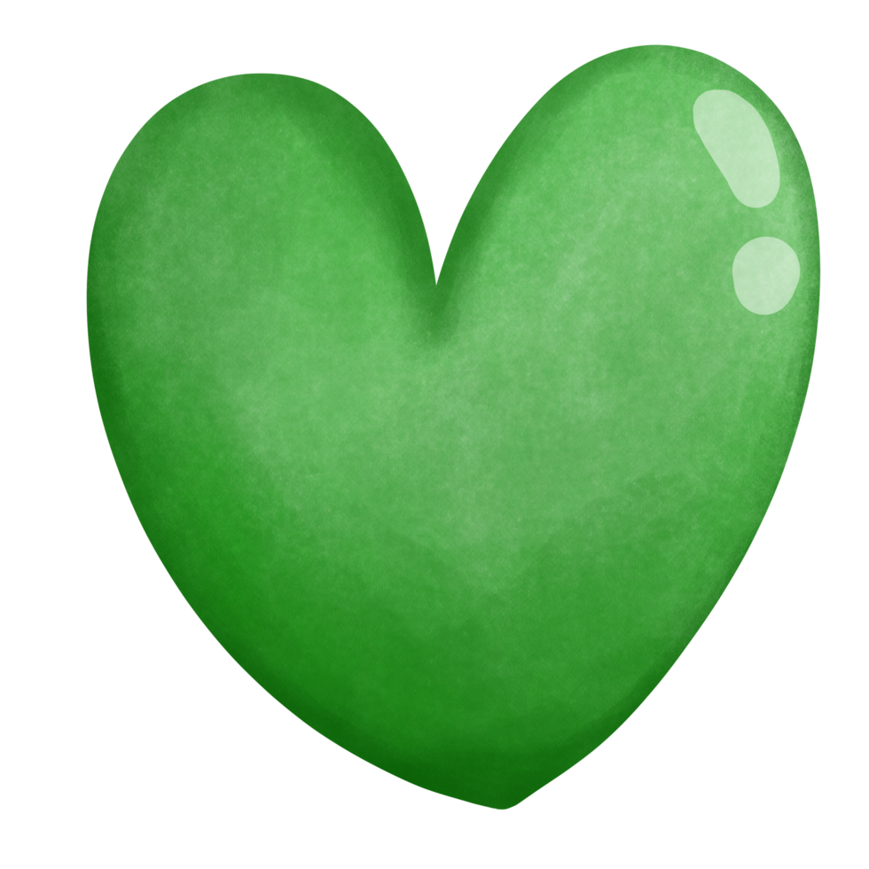 Love Green heart png