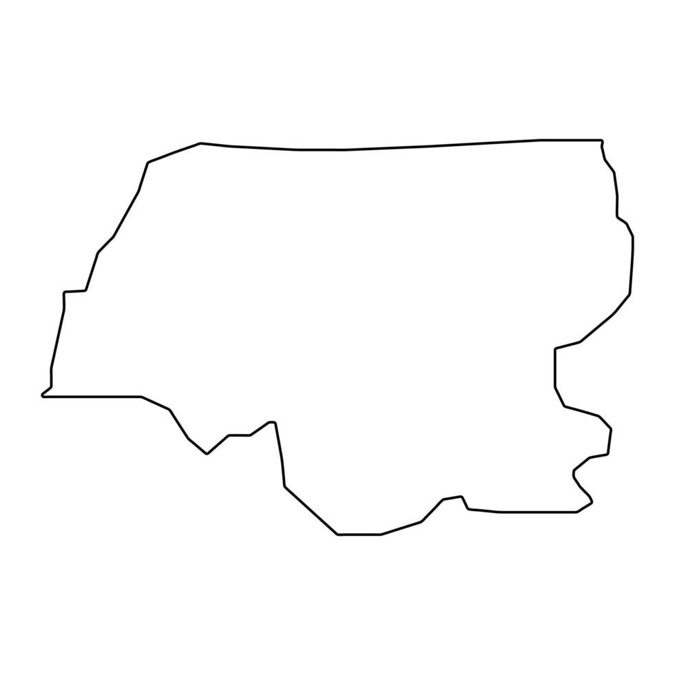Chaguanas map, administrative division of Trinidad and Tobago. Vector illustration.