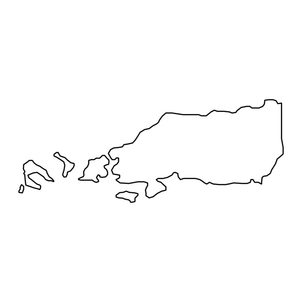 Diego Martin region map, administrative division of Trinidad and Tobago. Vector illustration.