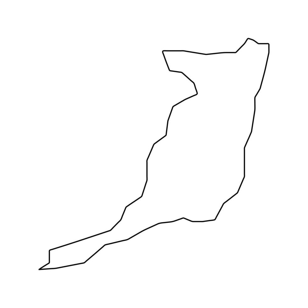 San Fernando map, administrative division of Trinidad and Tobago. Vector illustration.