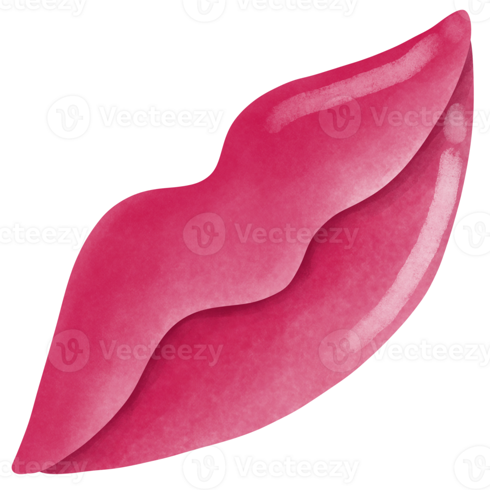 Red plump lips Red mouth png