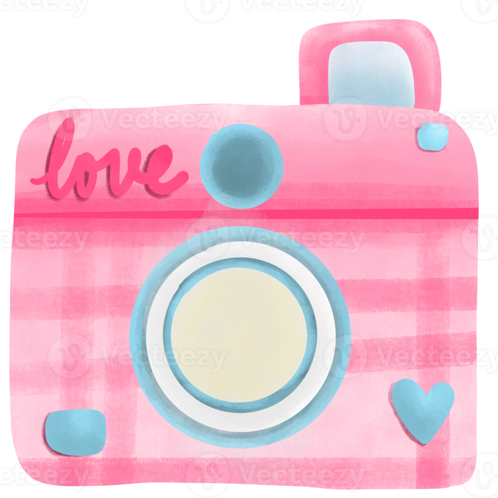 Love vintage camera , take a photo with Valentine's day png