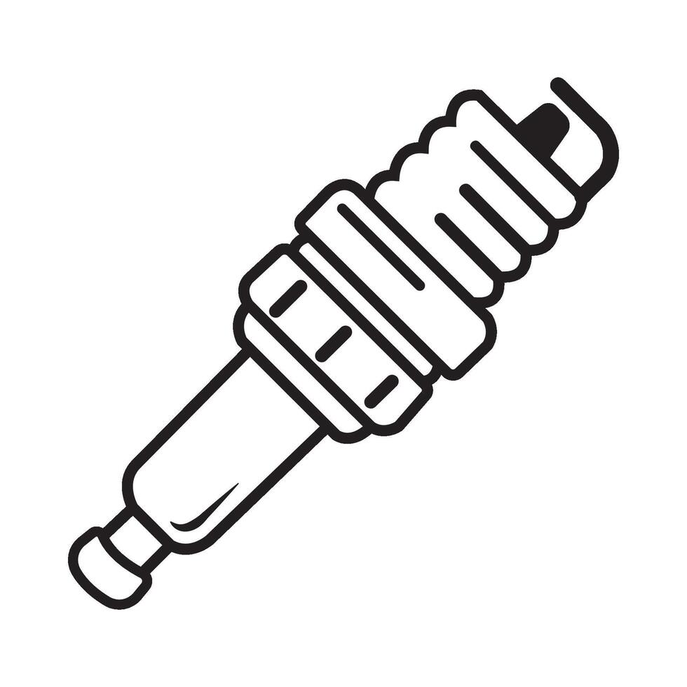spark plug icon logo vector design template