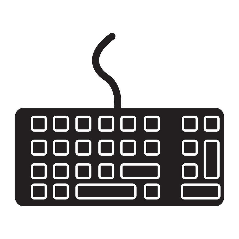 plantilla de diseño de vector de logotipo de icono de teclado