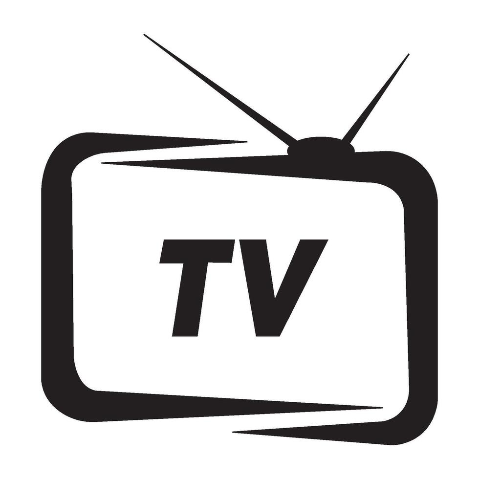 television icon logo vector design template