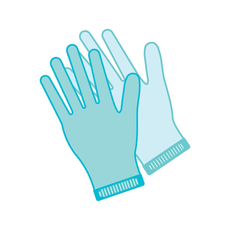 guantes icono vector diseño modelo