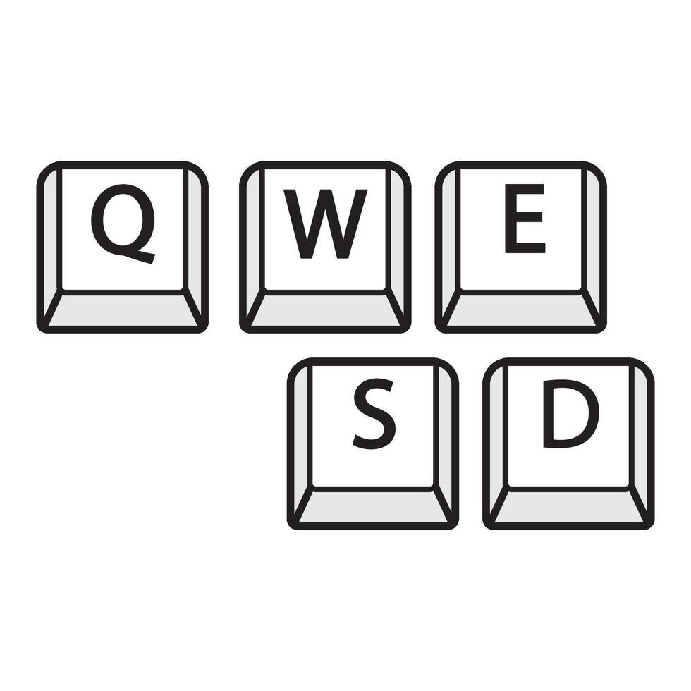 keyboard icon logo vector design template