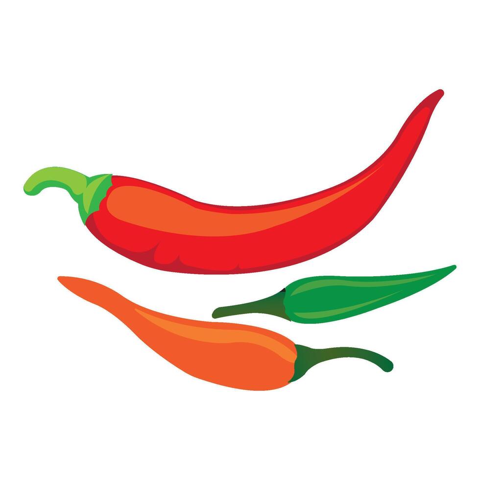 chili icon logo vector design template