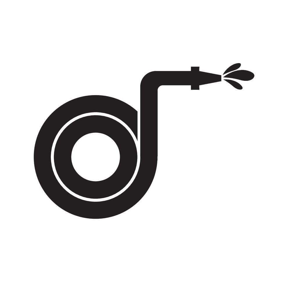 water hose icon logo vector design template
