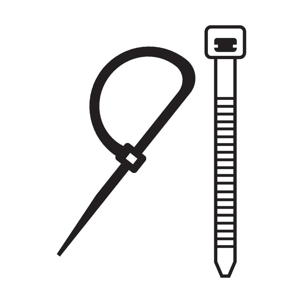 cable tie icon logo vector design template