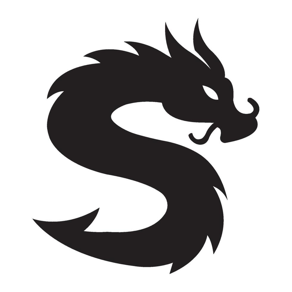 plantilla de diseño de vector de logotipo de icono de dragón