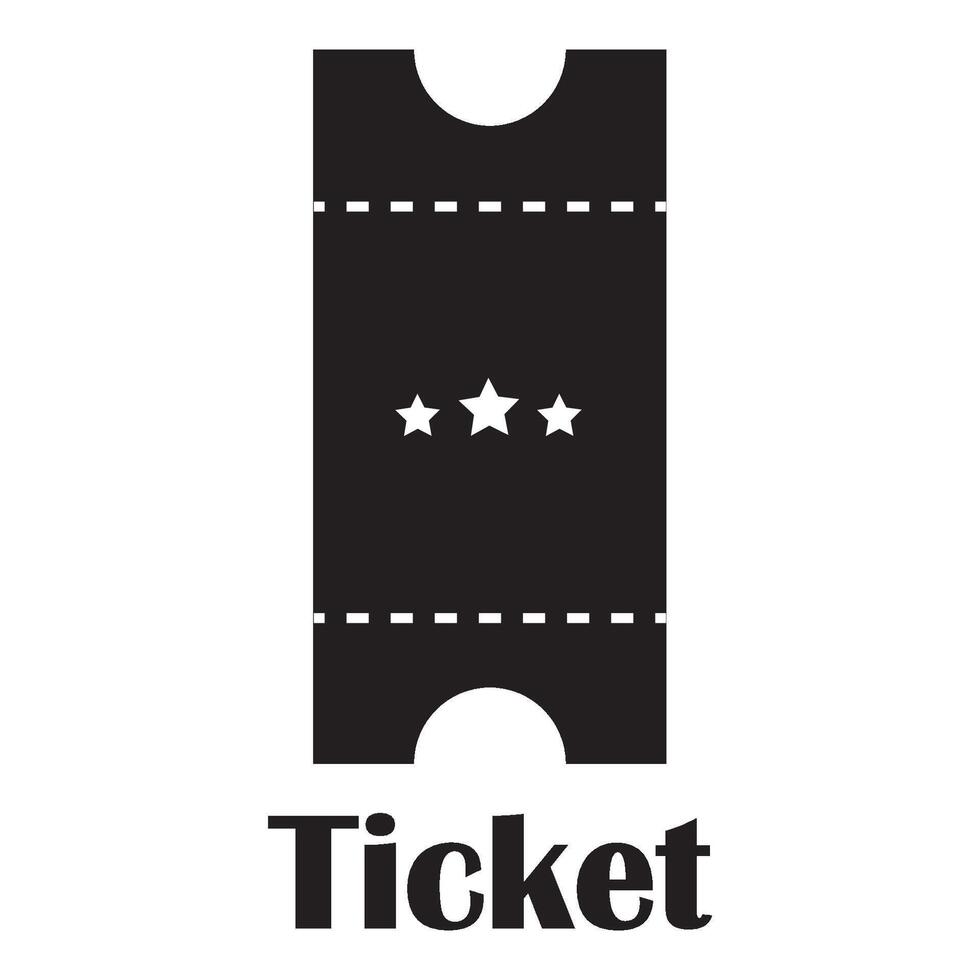 ticket icon logo vector design template