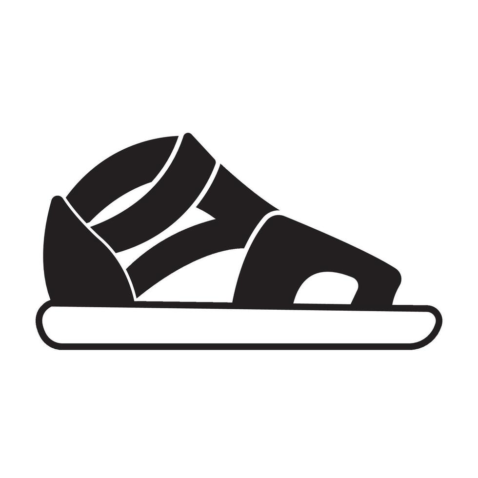 plantilla de diseño de vector de logotipo de icono de zapatillas