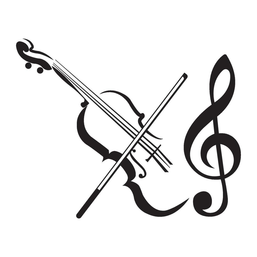 music icon logo vector design template