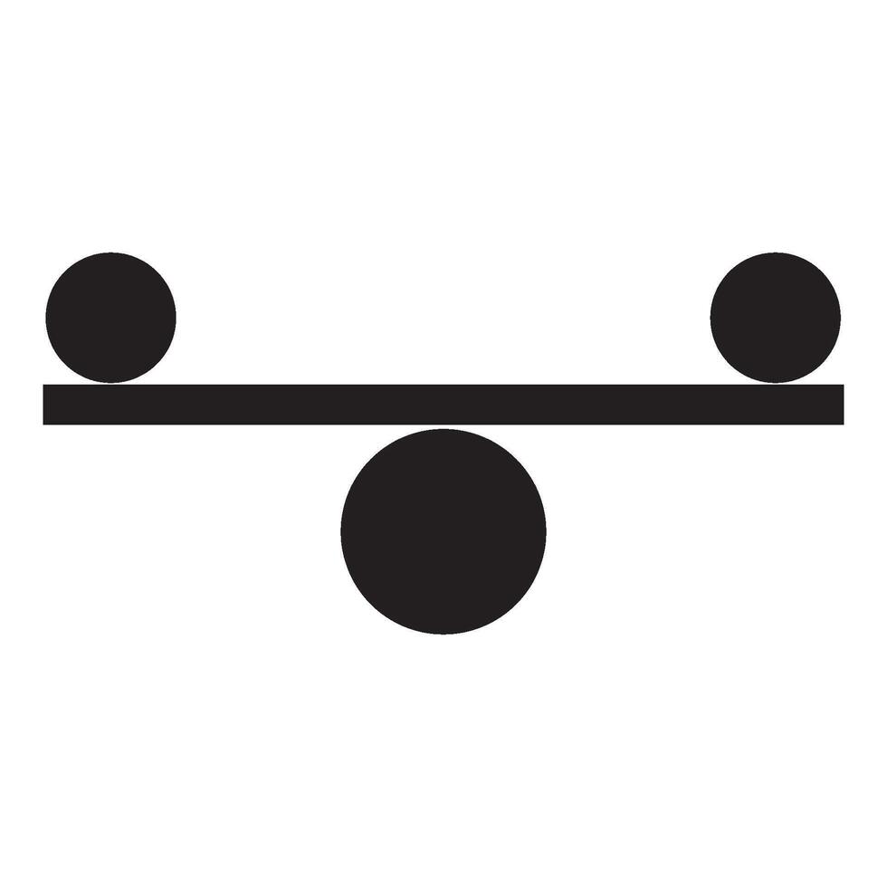 balance swing icon logo vector design template
