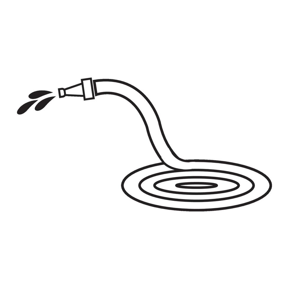 water hose icon logo vector design template