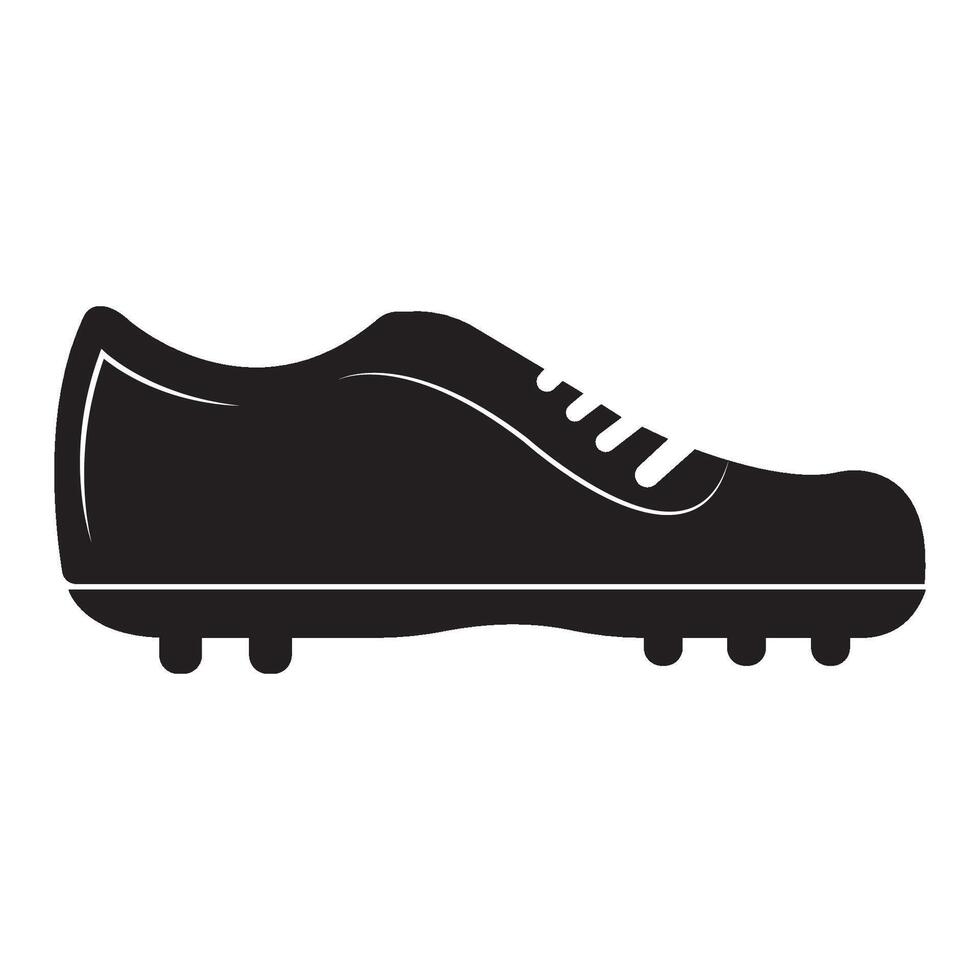 plantilla de diseño de vector de logotipo de icono de zapatos de fútbol