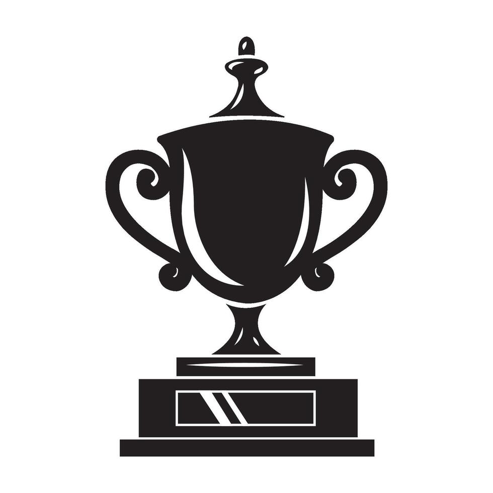 Trophy icon logo vector design template