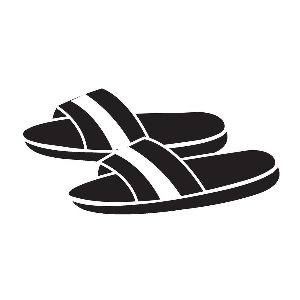 plantilla de diseño de vector de logotipo de icono de zapatillas