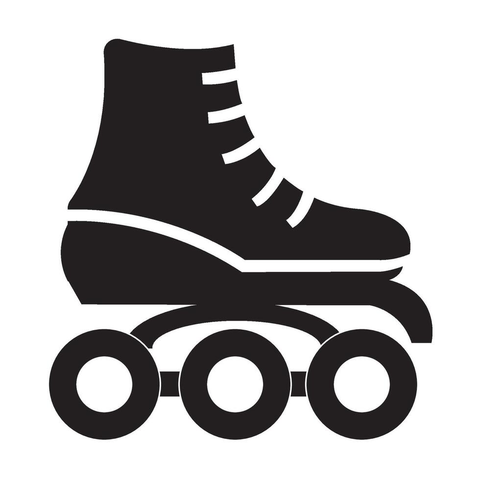 plantilla de diseño de vector de logotipo de icono de patines