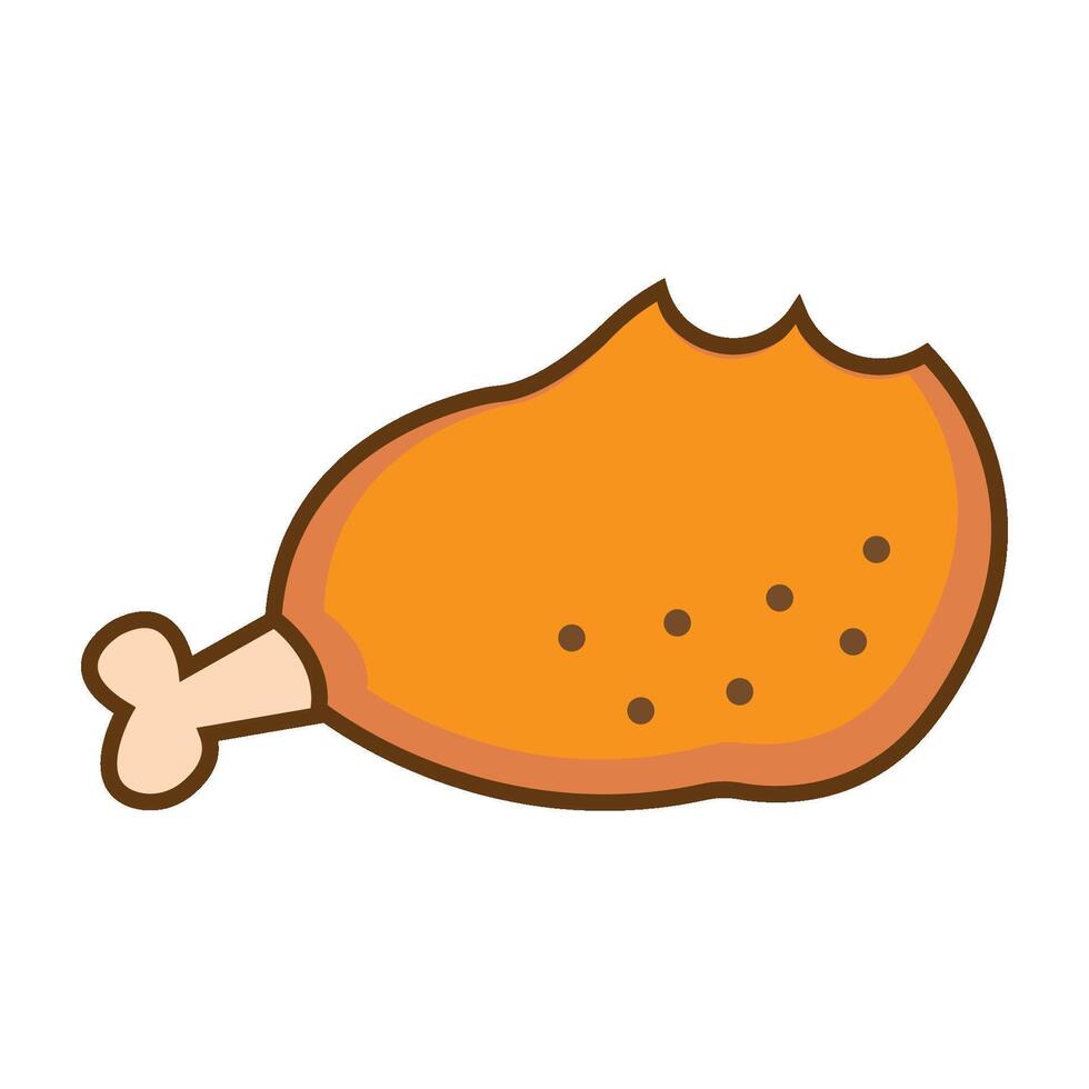 fried chicken icon vectjor design template vector