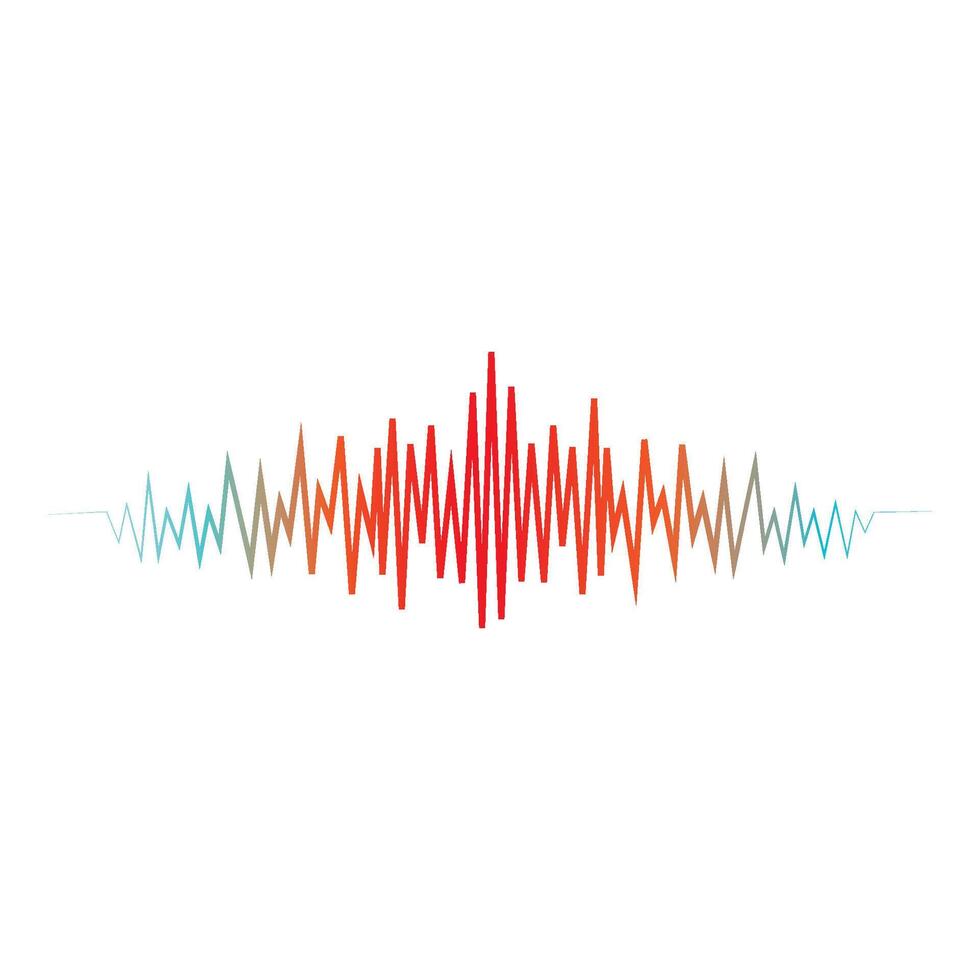 sound wave icon logo vector design template
