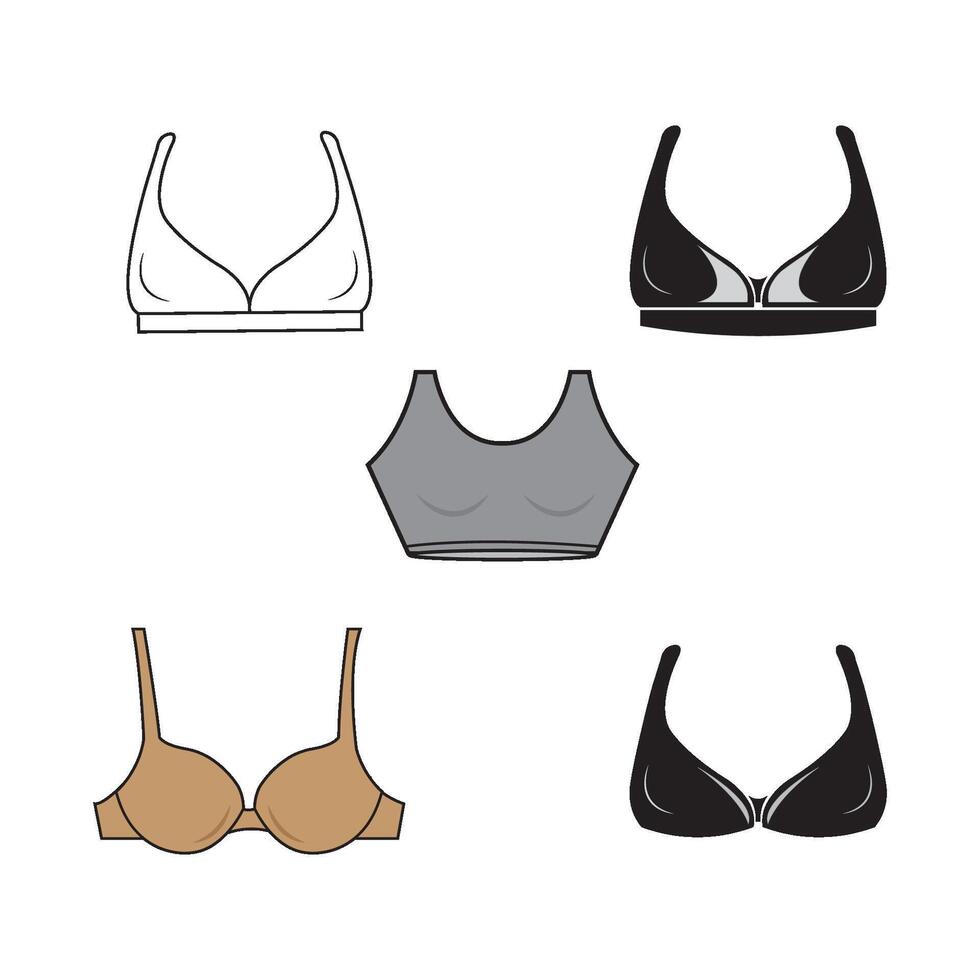 bra icon logo vector design template