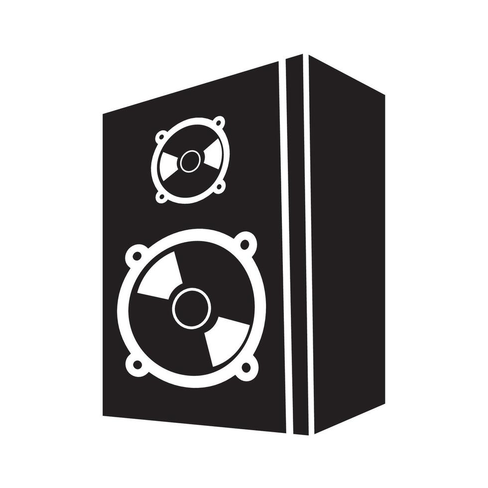 sound system icon logo vector design template