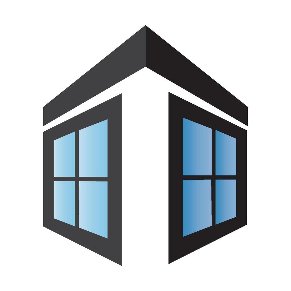 window icon logo vector design template