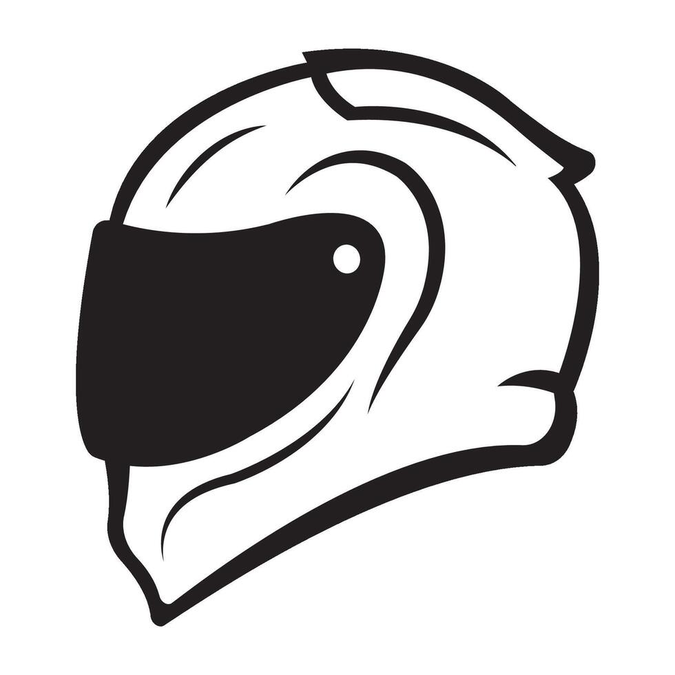 helmet icon logo vector design template