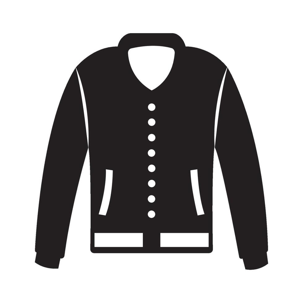 de los hombres chaqueta icono logo vector diseño modelo