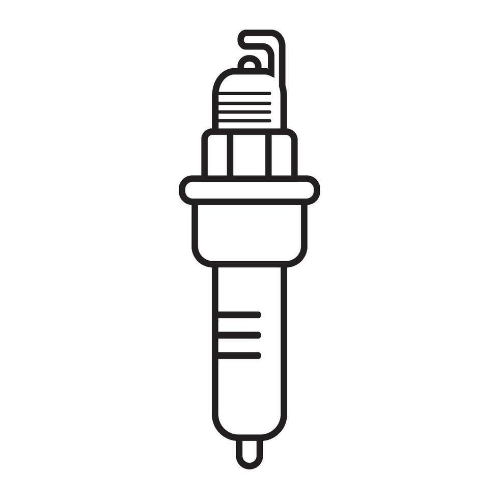 spark plug icon logo vector design template