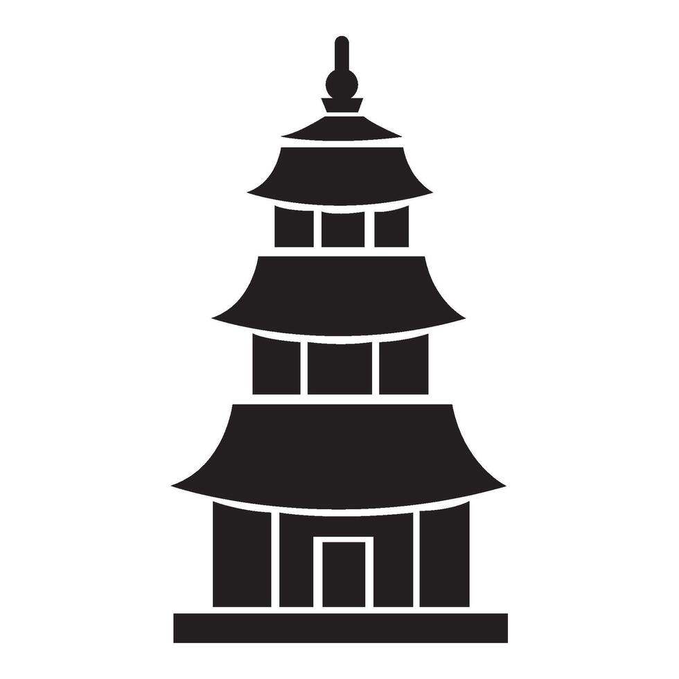 monasterio icono logo vector diseño modelo